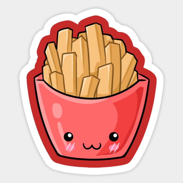 Fries Sticker by Invisibleman17